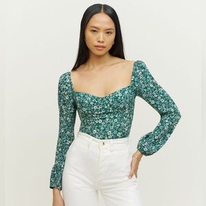 NWT Reformation Reign top size 8 saskia print